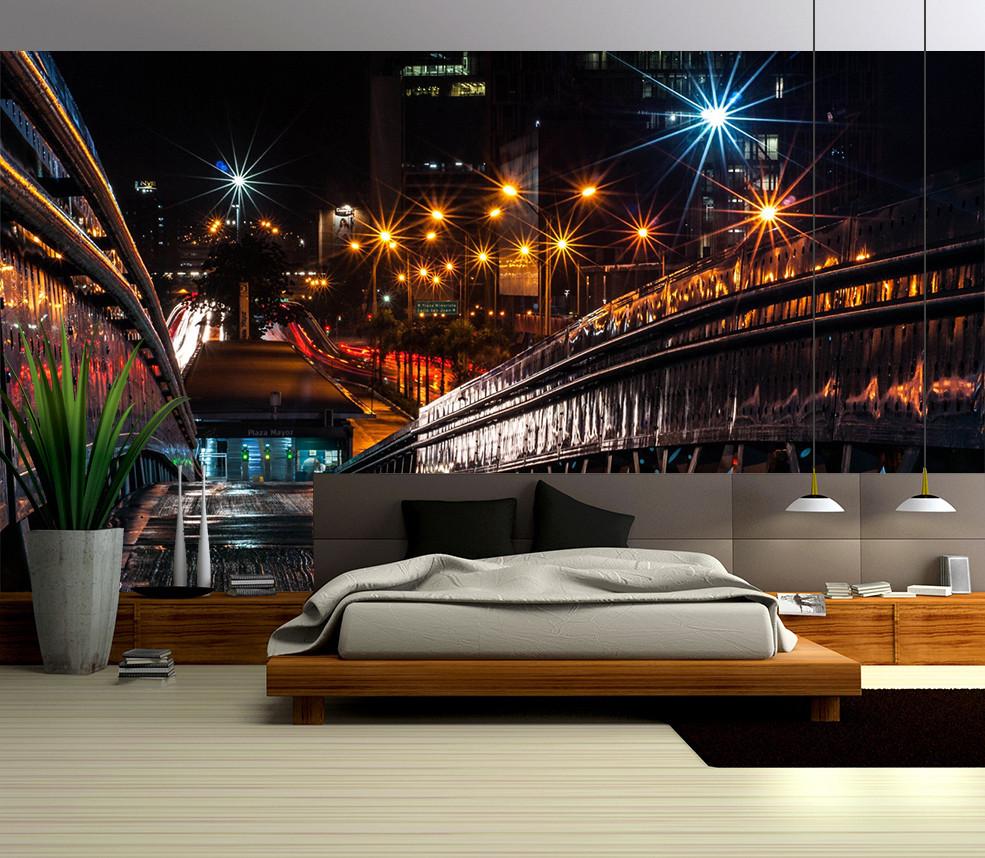 3D Night City Gold 82 Wallpaper AJ Wallpaper