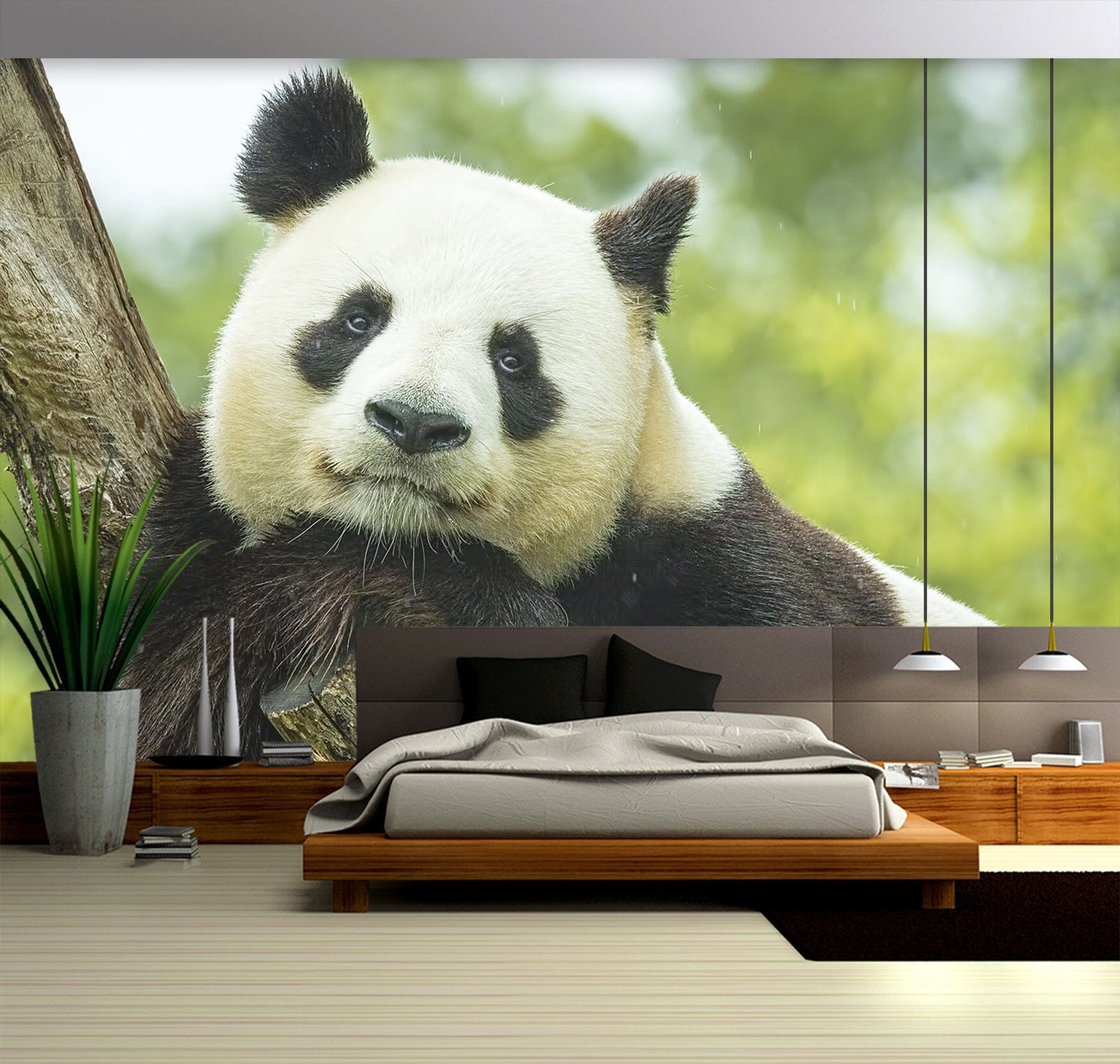 3D Panda Leisure 313 Wall Murals Wallpaper AJ Wallpaper 2