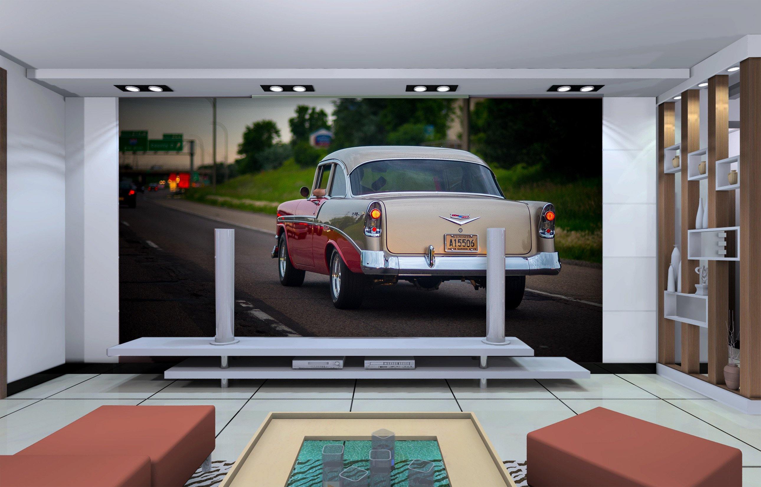 3D Classic Car 895 Vehicle Wall Murals Wallpaper AJ Wallpaper 2