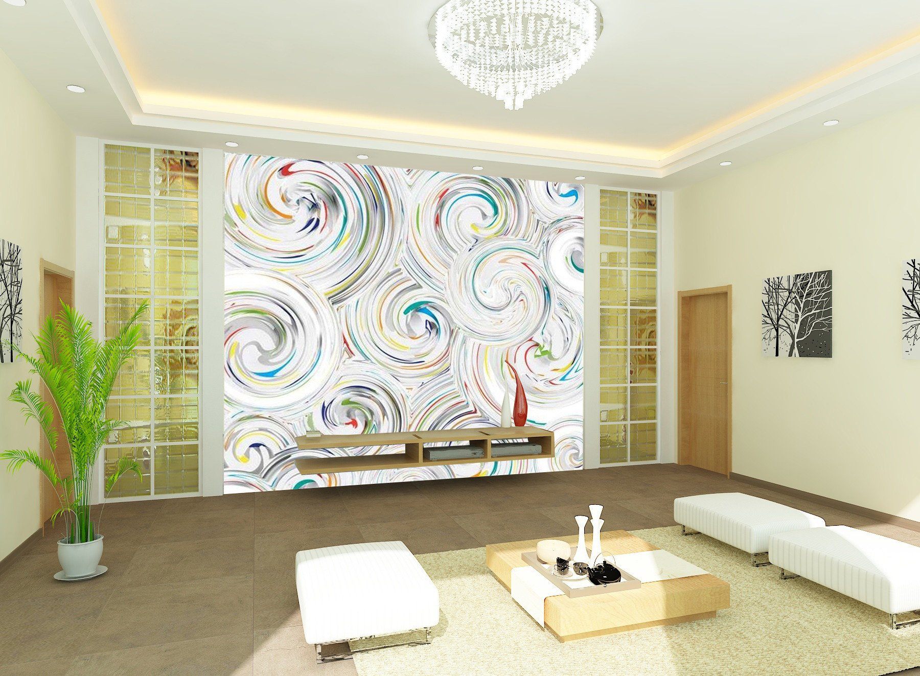 3D Flower Pattern 22 Wallpaper AJ Wallpaper