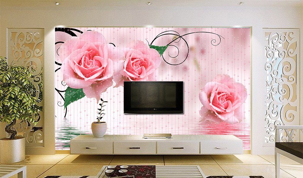 3D Red Pink Jasmine 66 Wallpaper AJ Wallpaper