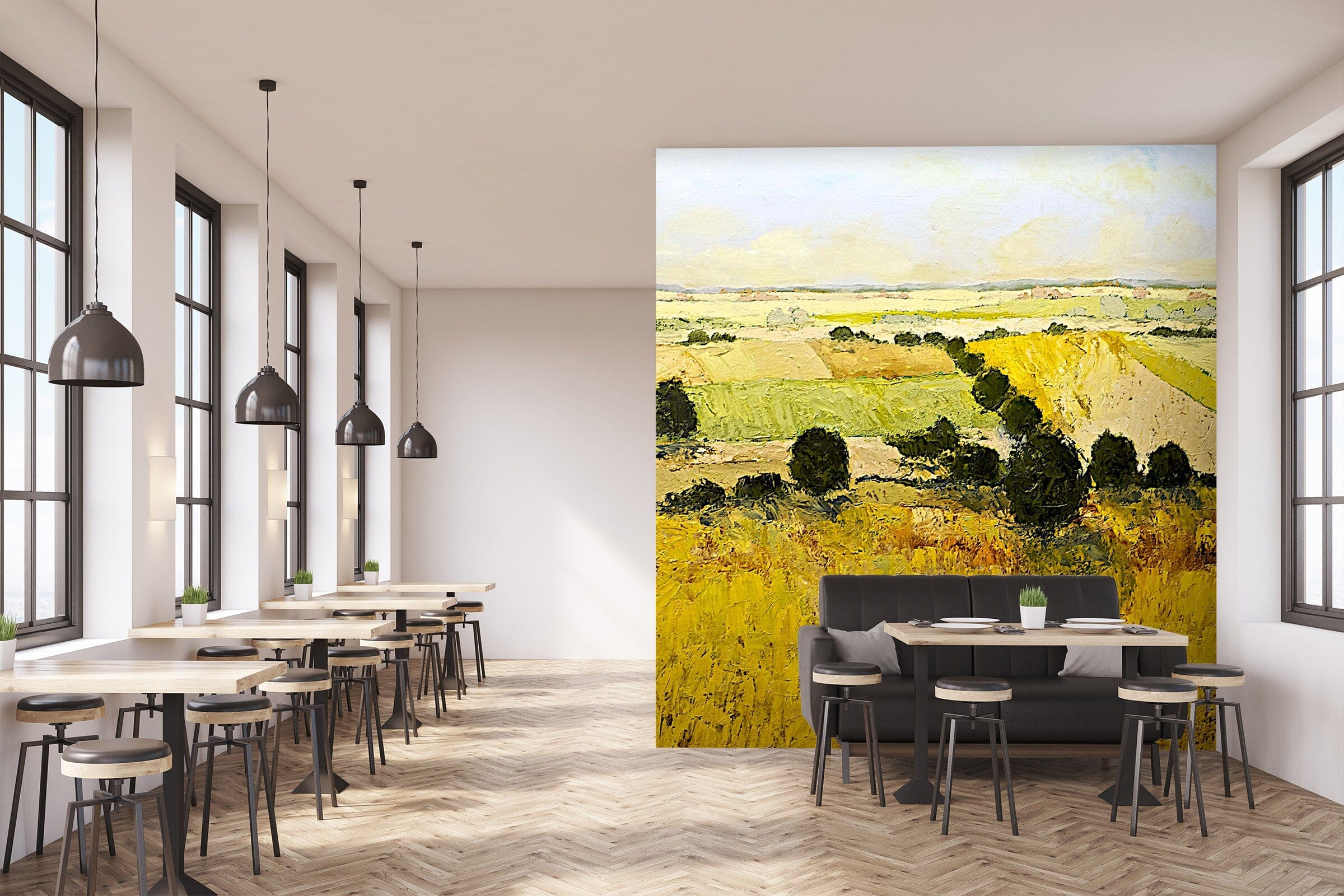 3D Yellow Field 117 Allan P. Friedlander Wall Mural Wall Murals Wallpaper AJ Wallpaper 2