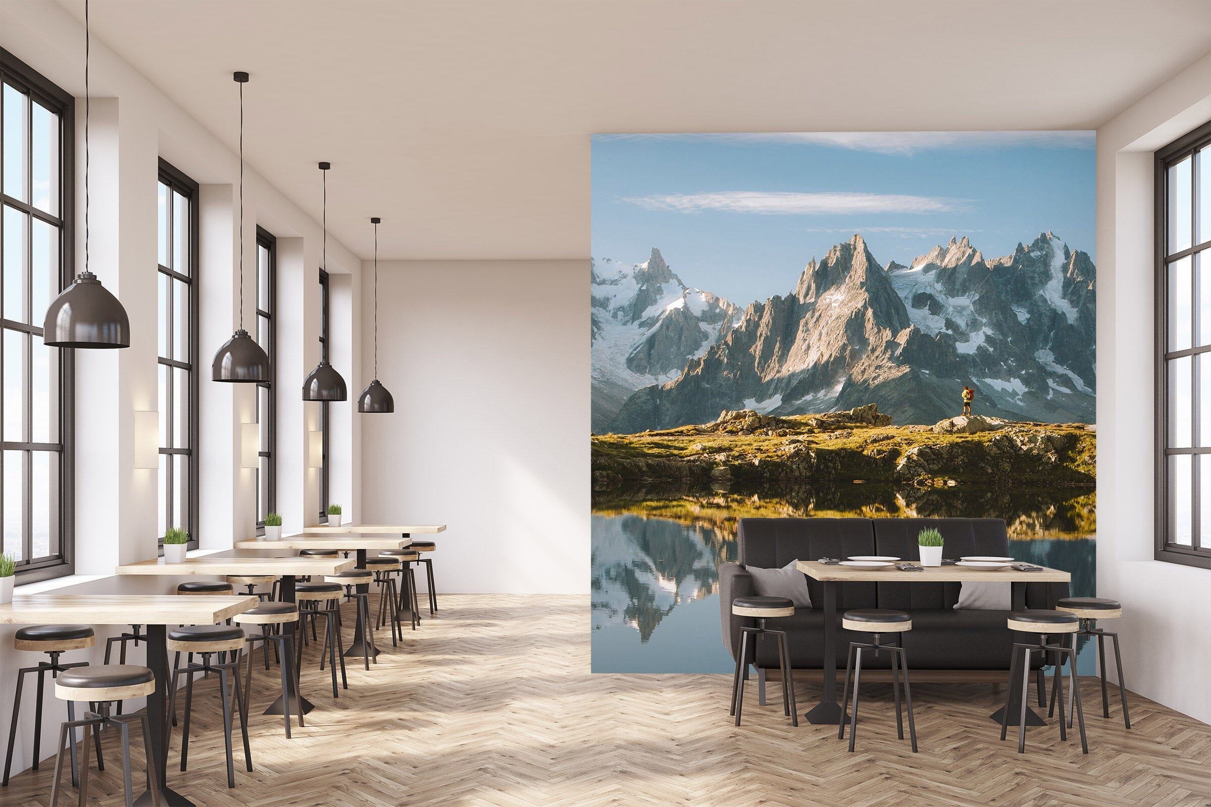 3D Mountain Lake 1010 Wall Murals Wallpaper AJ Wallpaper 2