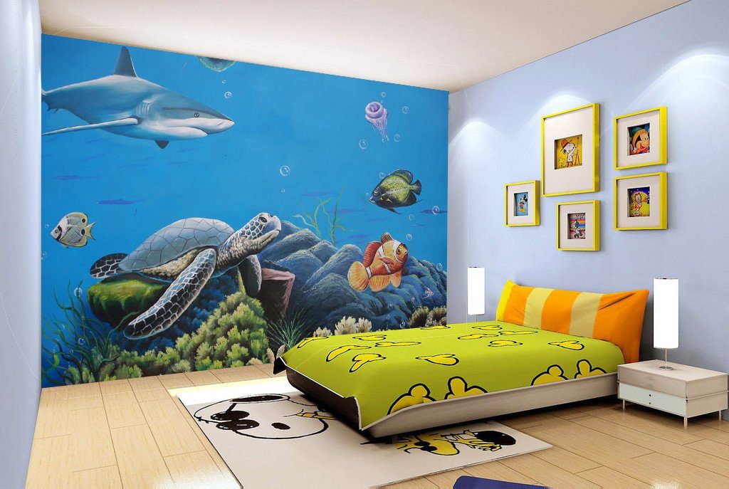 3D Seabed Turtle Fish 92 Wallpaper AJ Wallpaper 