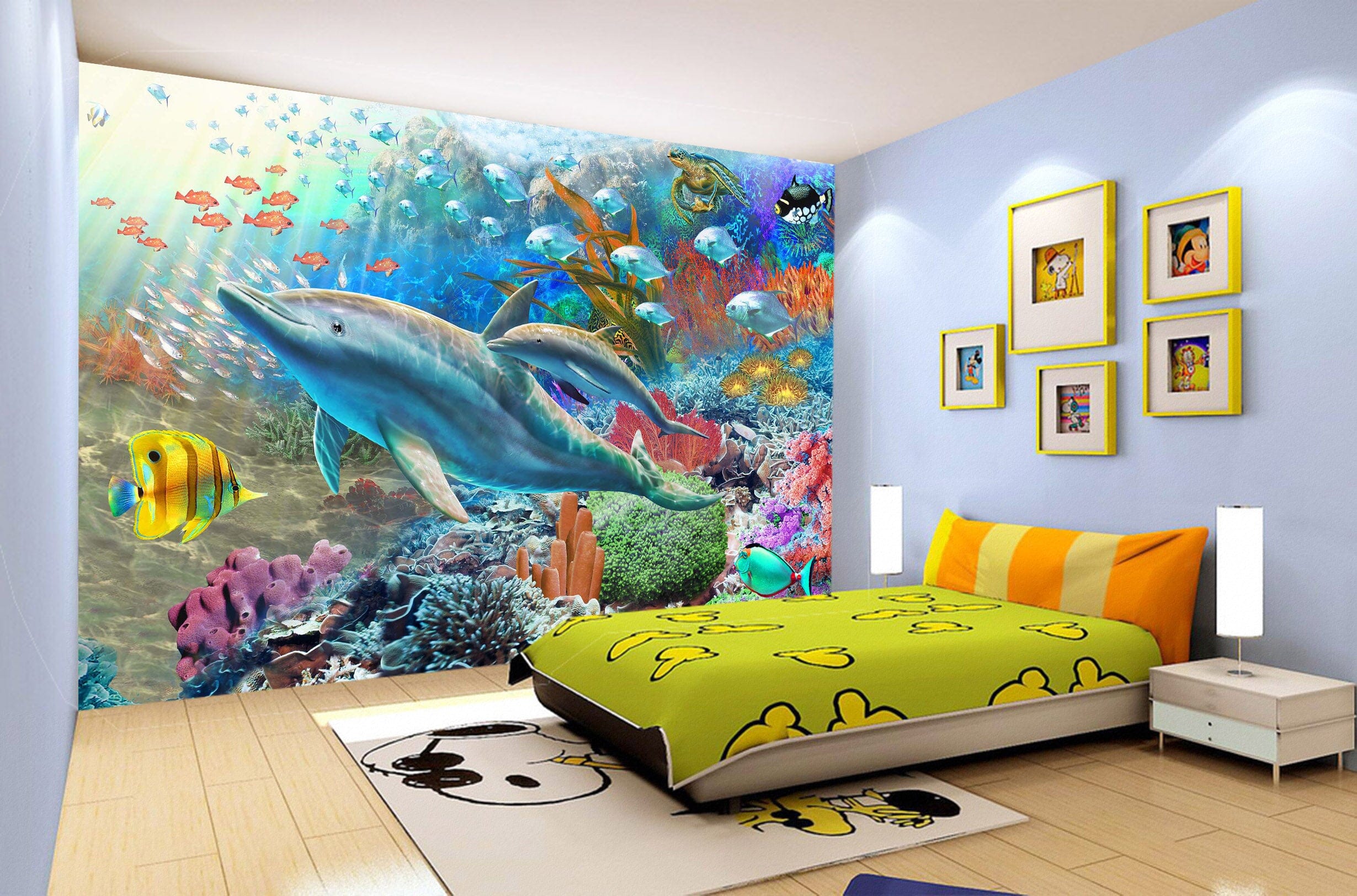 3D Colored Sea Floor 1413 Adrian Chesterman Wall Mural Wall Murals Wallpaper AJ Wallpaper 2