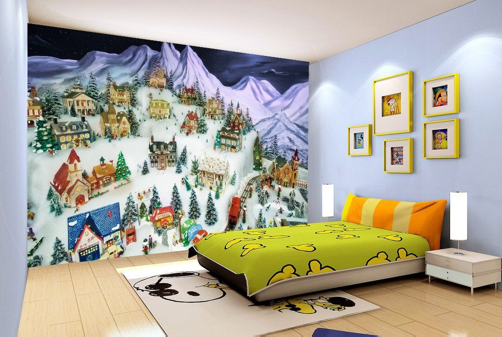 3D Christmas Villages Scenery 765 Wallpaper AJ Wallpaper