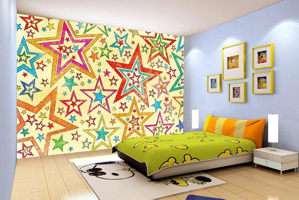 3D Graffiti Stars 232 Wallpaper AJ Wallpaper