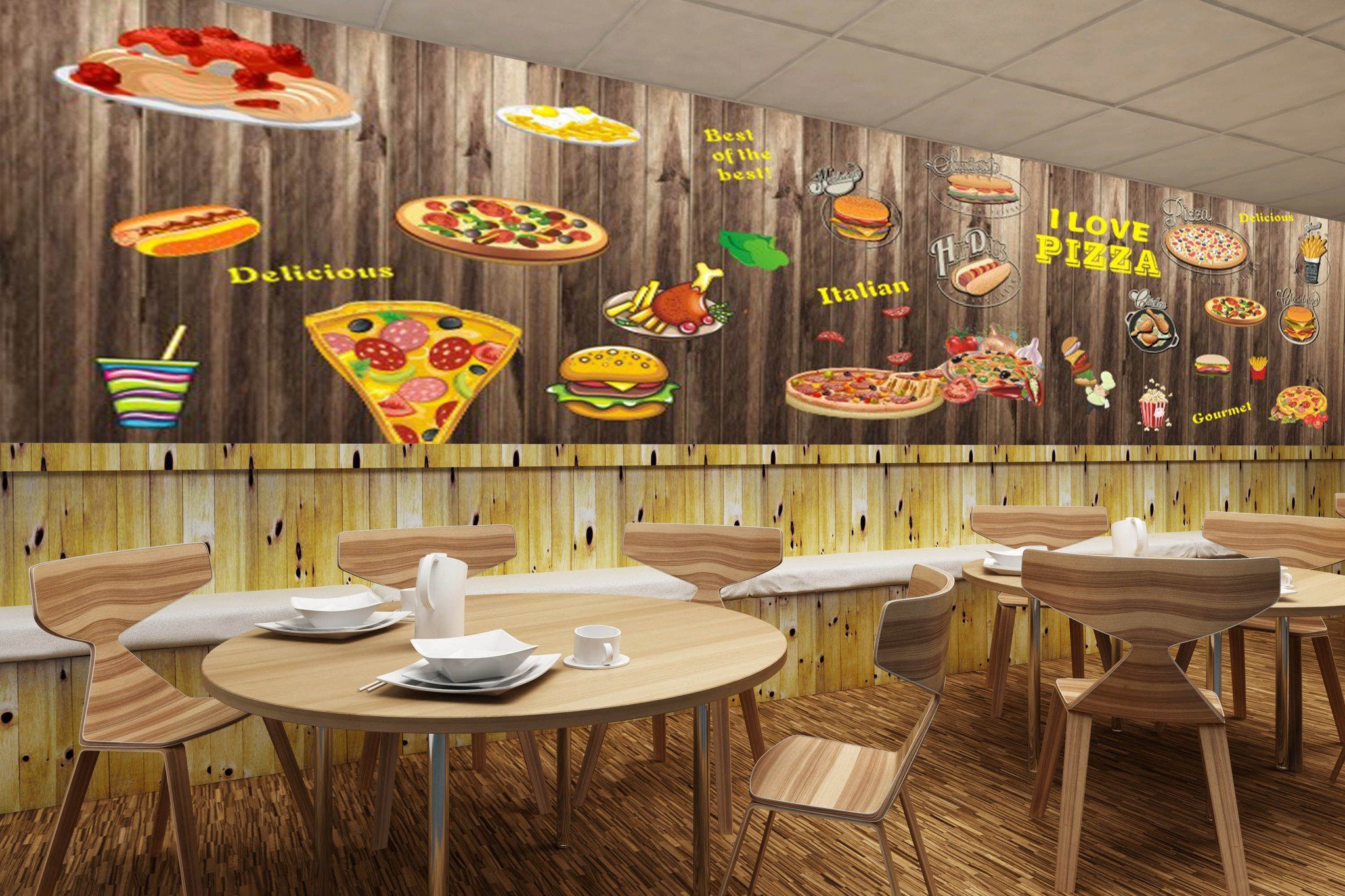 3D Delicious Pizza 282 Wallpaper AJ Wallpaper