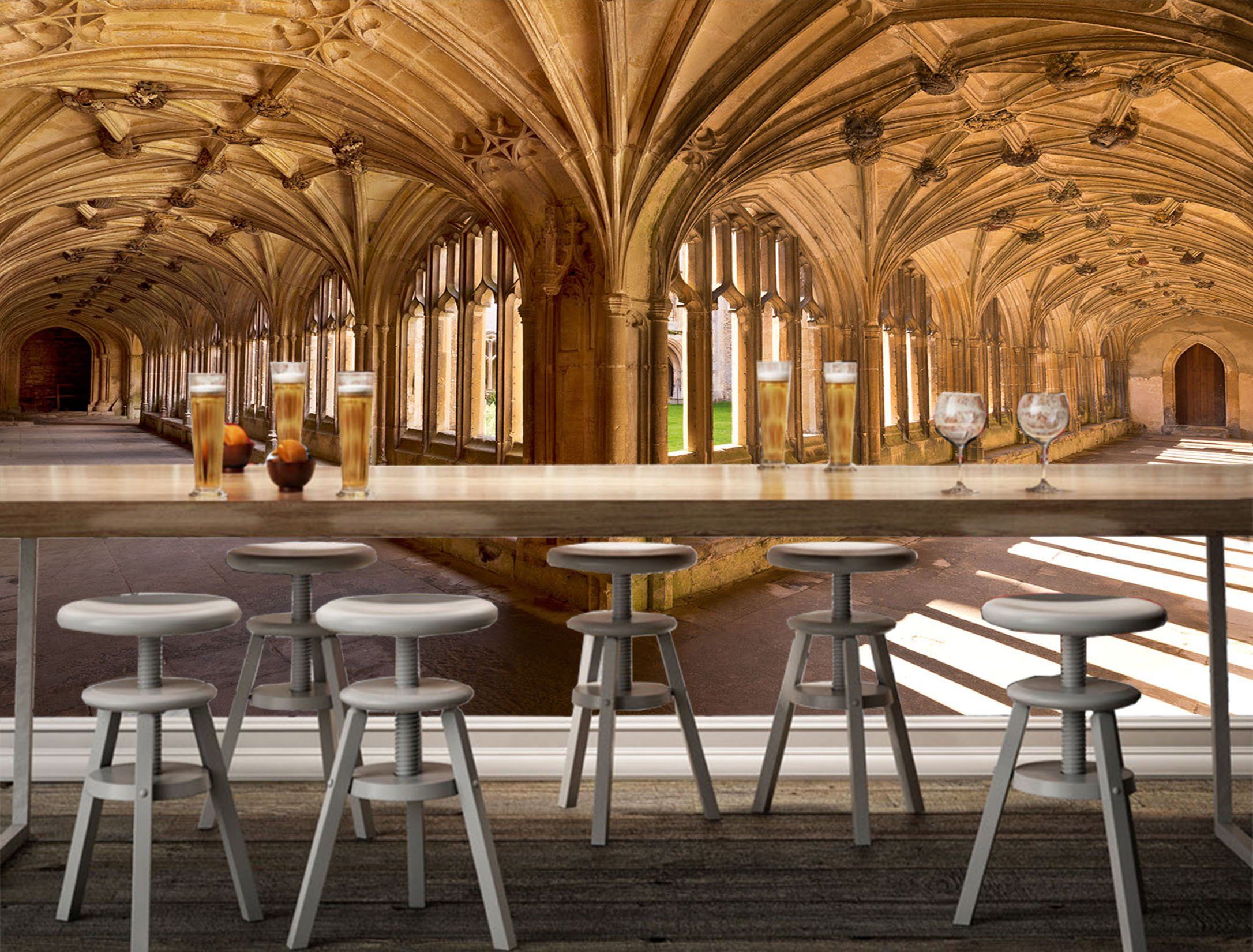 3D Arch Corridor 600 Wallpaper AJ Wallpaper 2