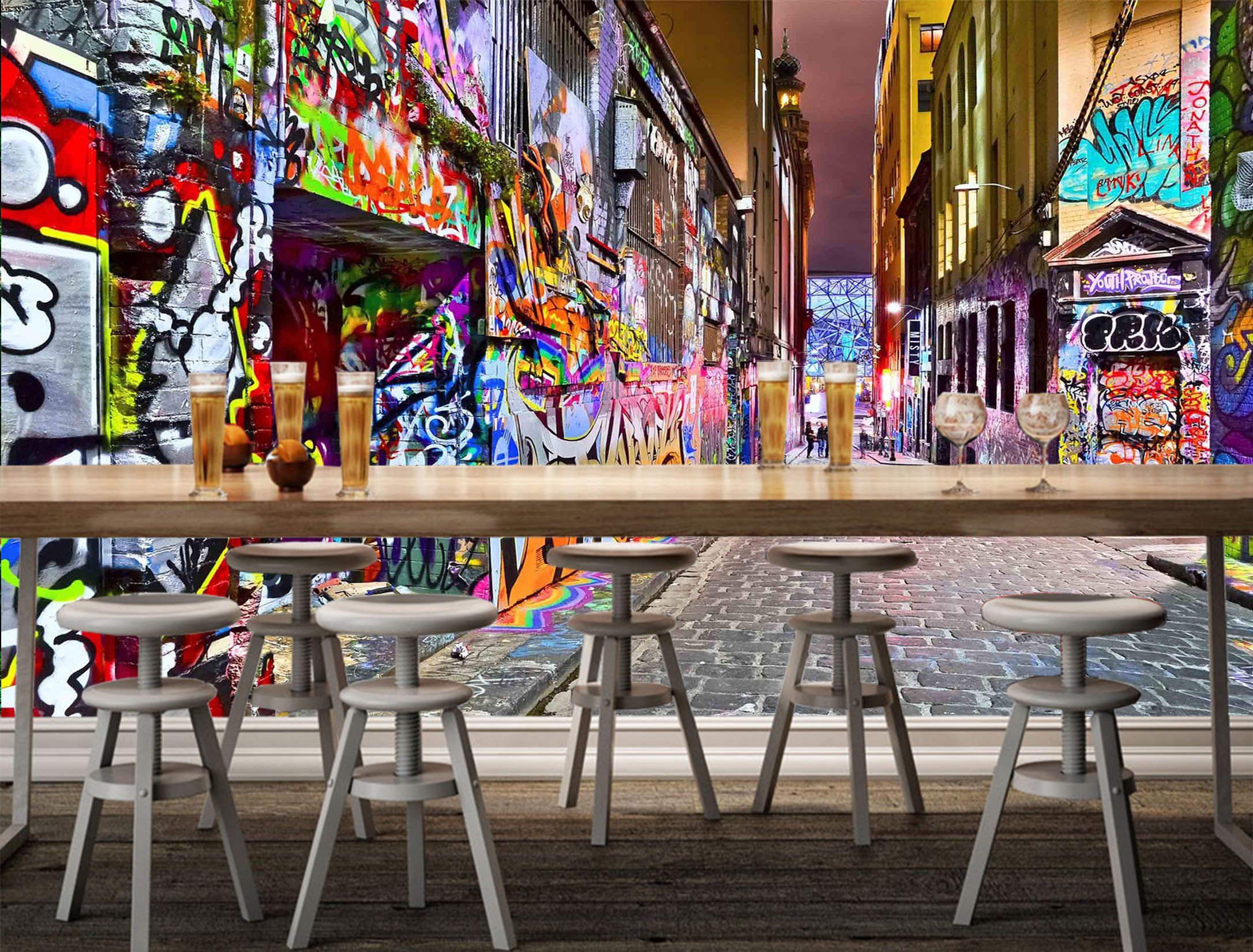 3D Painted Wall 657 Wallpaper AJ Wallpaper