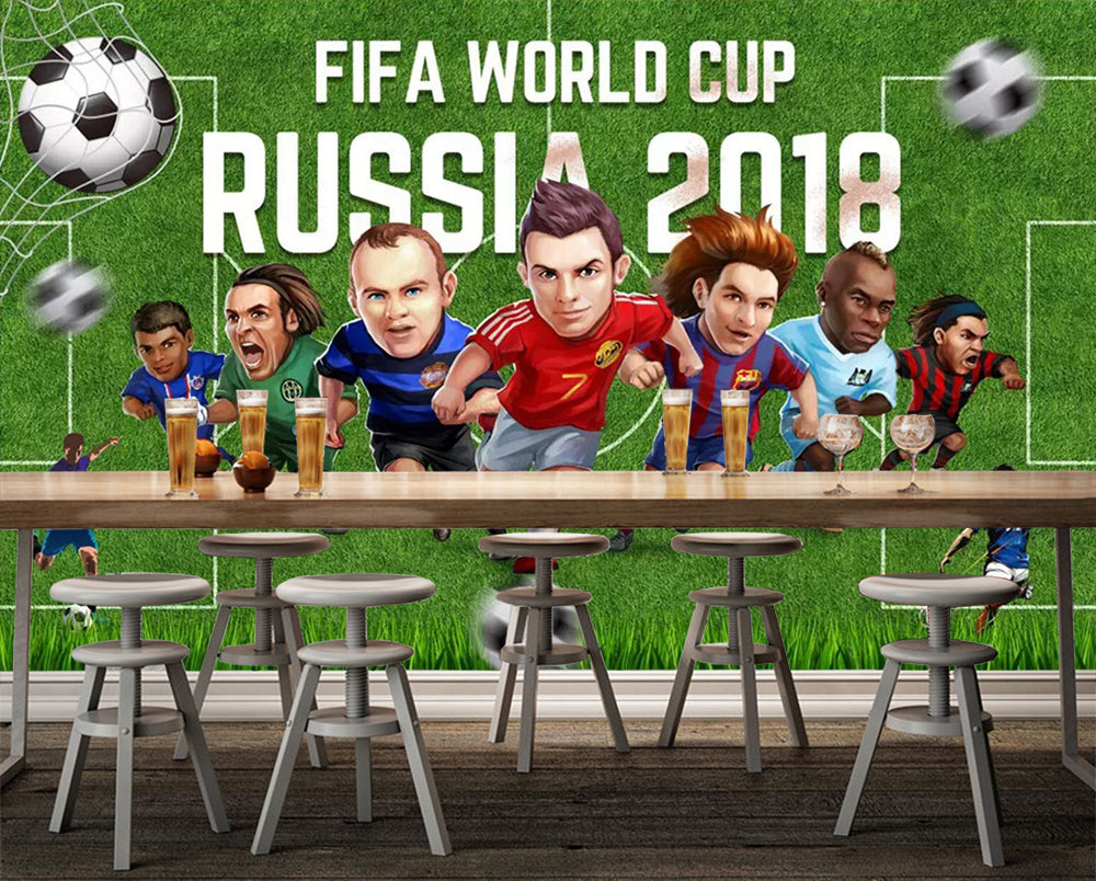 3D Cute Athlete WC766 Wall Murals