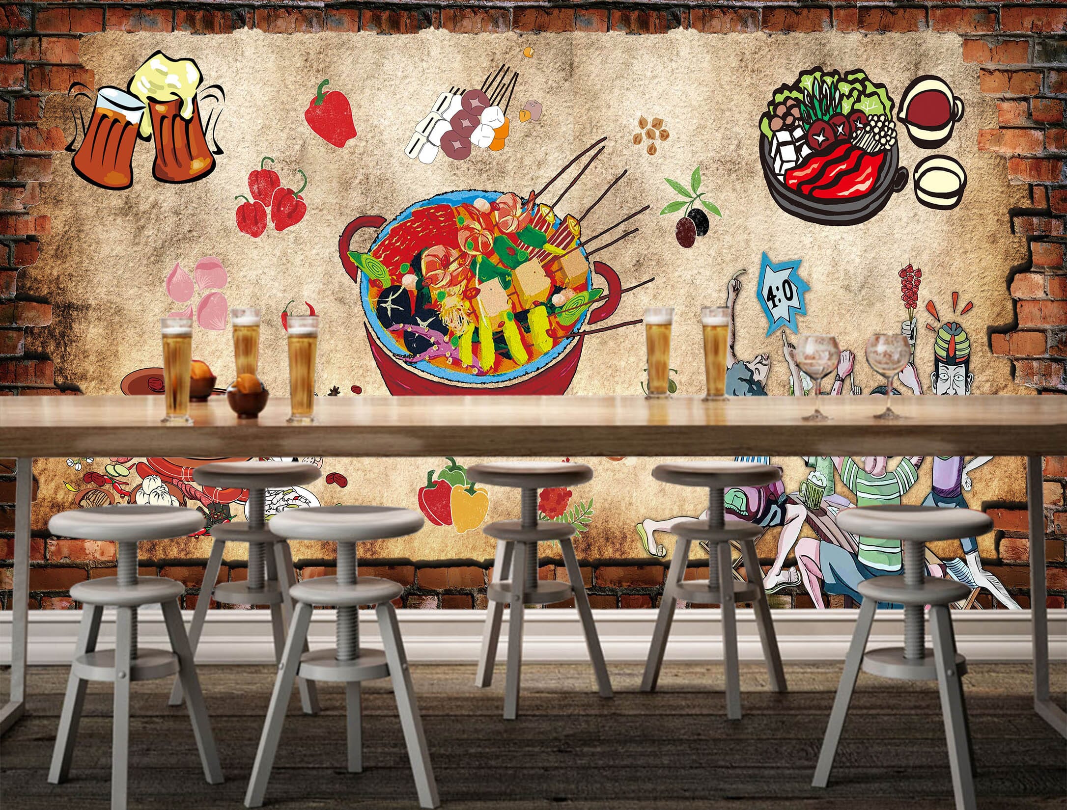 3D National Hotpot 3027 Wall Murals Wallpaper AJ Wallpaper 2