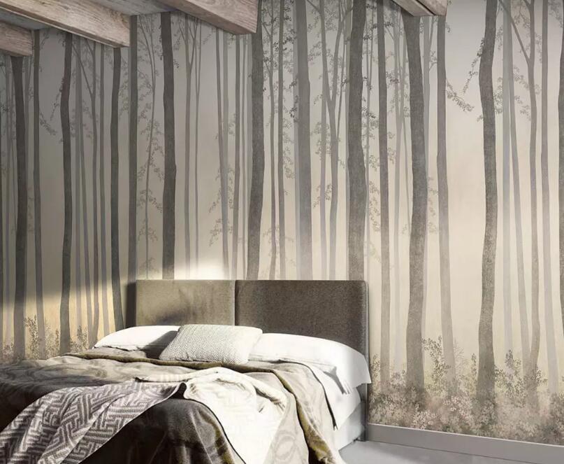 3D Sunset Woods 1245 Wall Murals Wallpaper AJ Wallpaper 2