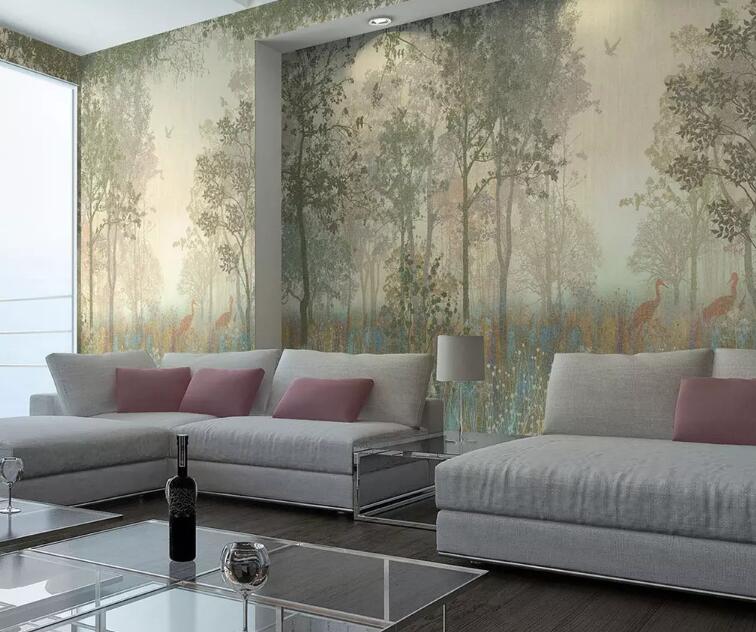 3D Forest 1254 Wall Murals Wallpaper AJ Wallpaper 2