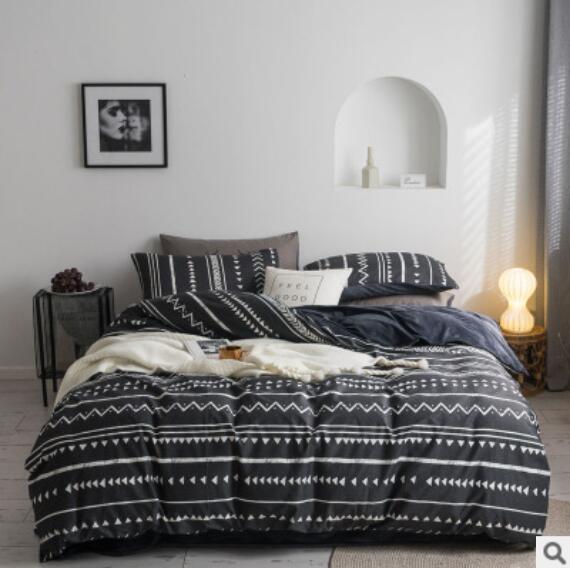 3D Black Totem Lines 30096 Bed Pillowcases Quilt