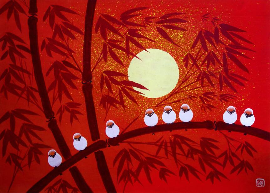 A Row Of Birds Wallpaper AJ Wallpaper 2