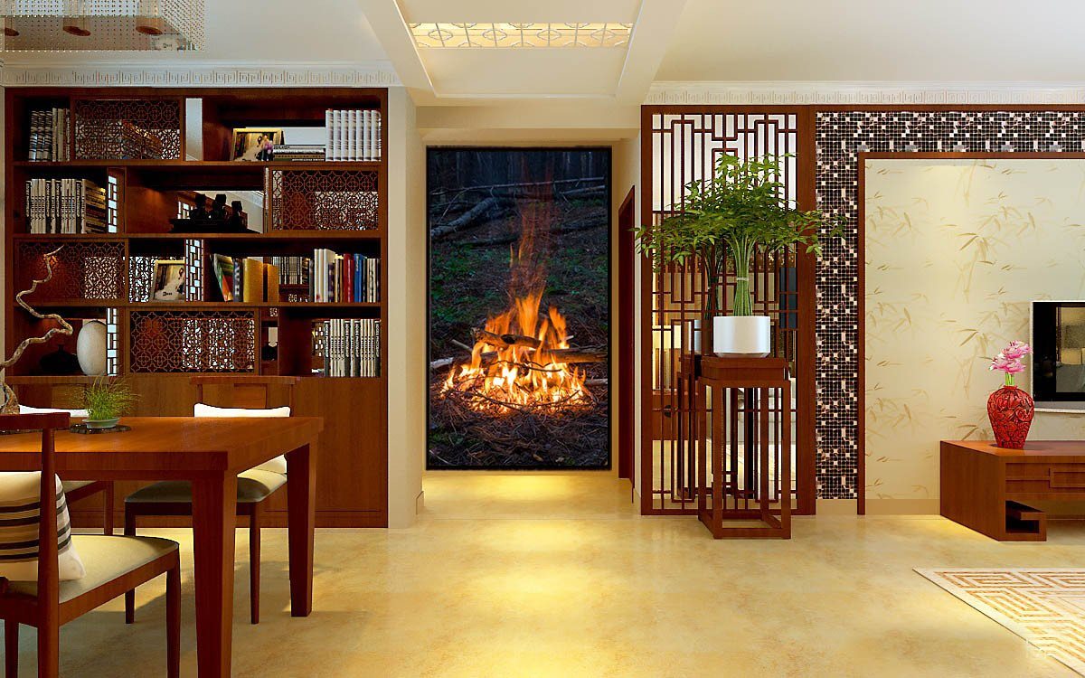 Burning Firewood 1 Wallpaper AJ Wallpaper