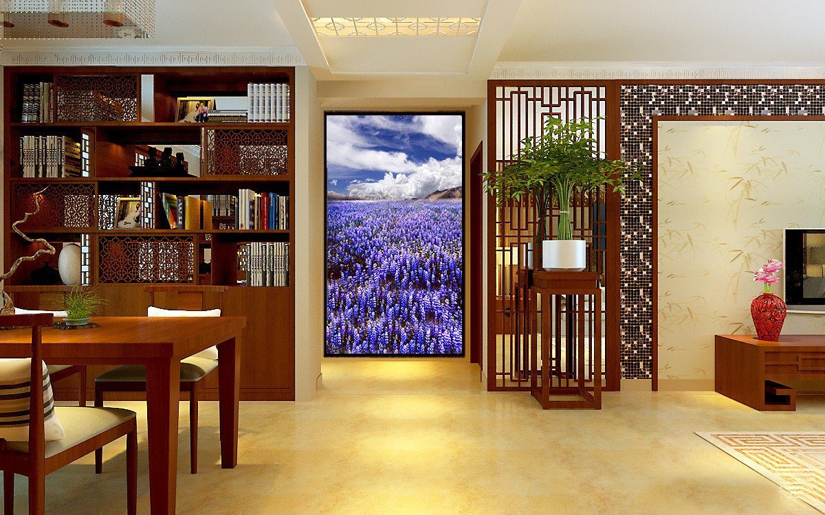 Bright Blue Flowers 1 Wallpaper AJ Wallpaper