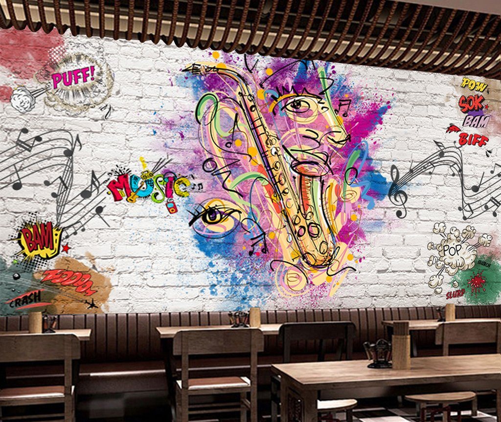 3D Color Graffiti 657 Wall Murals Wallpaper AJ Wallpaper 2