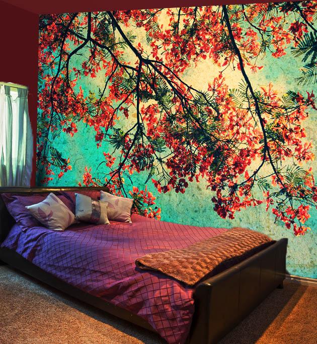 3D Plum Blossom 060 Wallpaper AJ Wallpaper