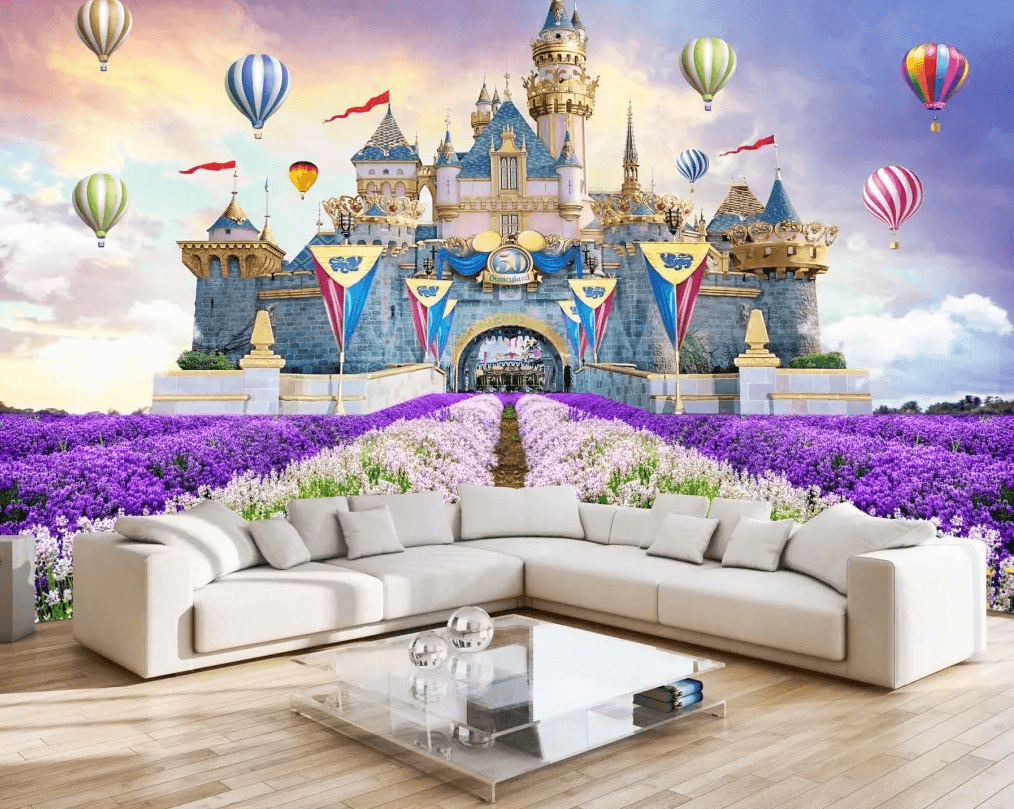 3D Castle Lavender 55 Wallpaper AJ Wallpaper 2