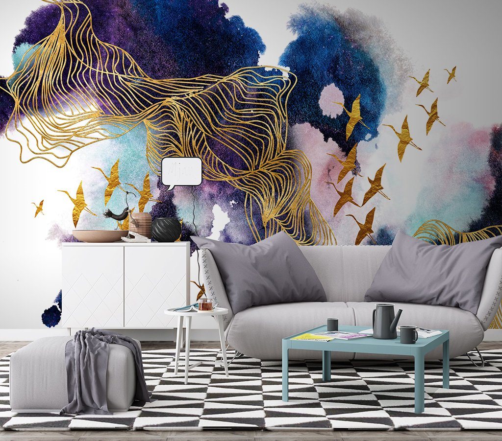 3D Ink Bird Illustration 589 Wall Murals Wallpaper AJ Wallpaper 2