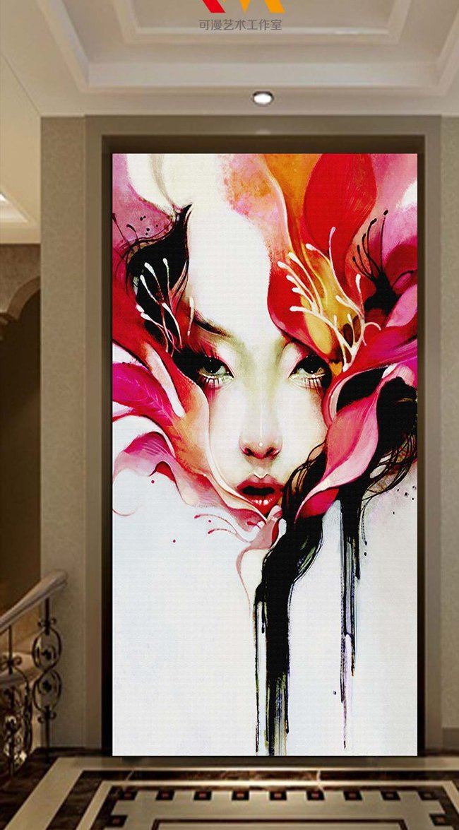 3D Lady Avatar 485 Wall Murals Wallpaper AJ Wallpaper 2