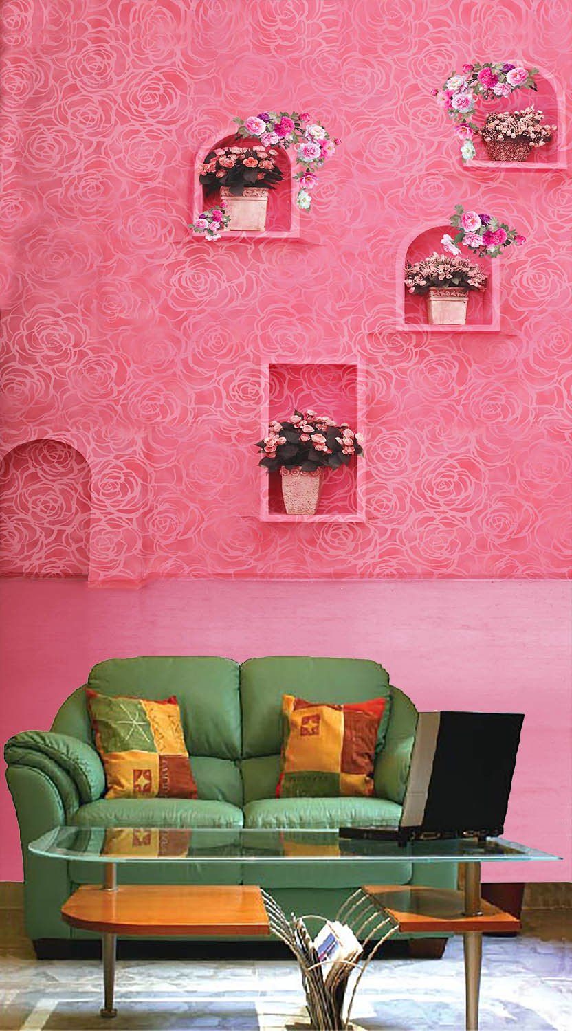 Romantic Potted Plants Wallpaper AJ Wallpaper