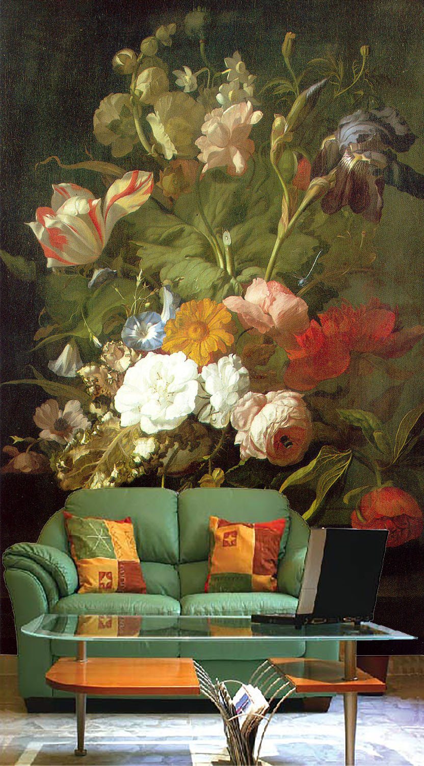 Desk Flowers Wallpaper AJ Wallpaper