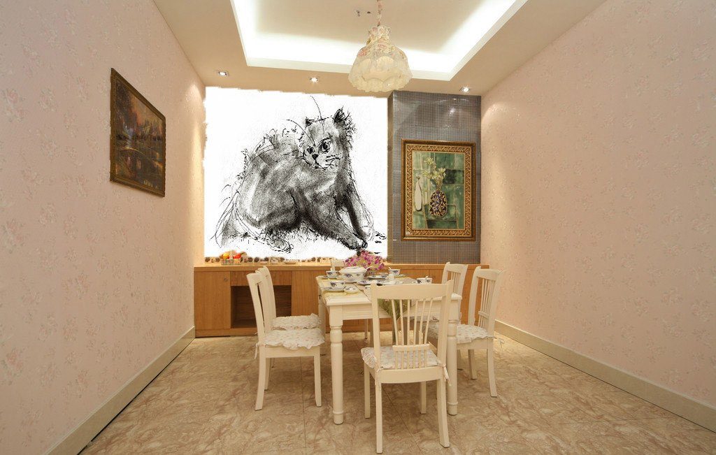 Sketch Cat 2 Wallpaper AJ Wallpaper