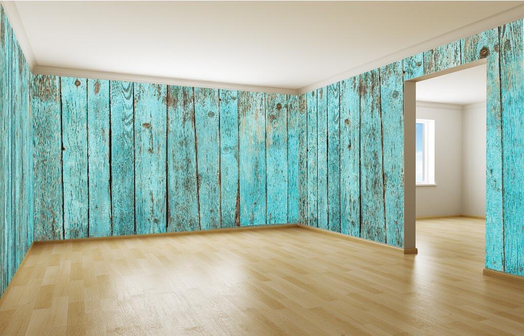 Blue Boards Wallpaper AJ Wallpaper