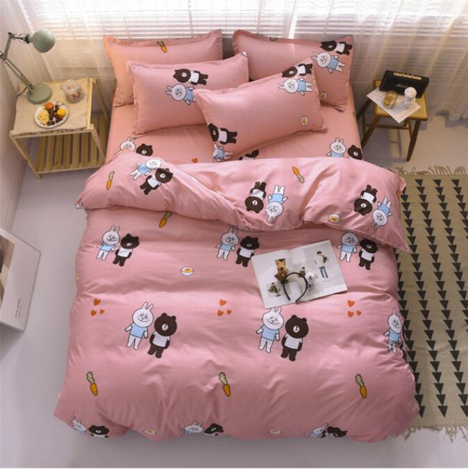 3D Rabbit Bear 2183 Bed Pillowcases Quilt
