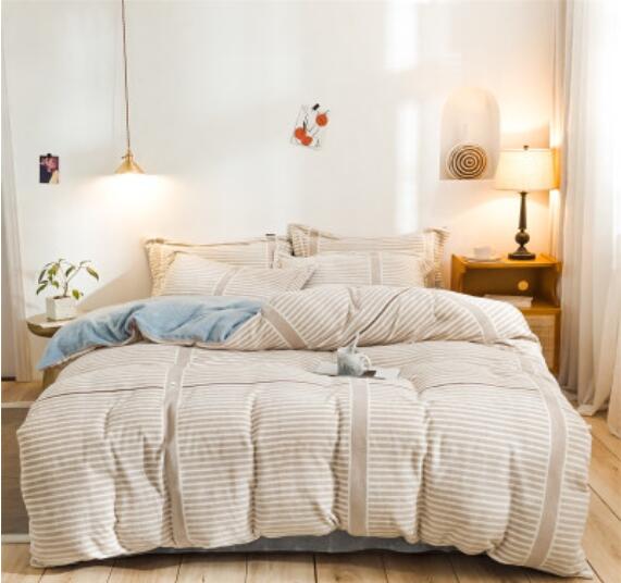 3D Creamy-White 20097 Bed Pillowcases Quilt