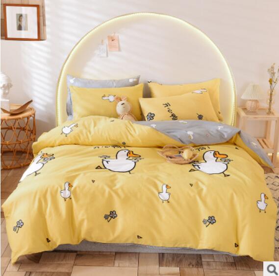 3D Cartoon Duck 20190 Bed Pillowcases Quilt