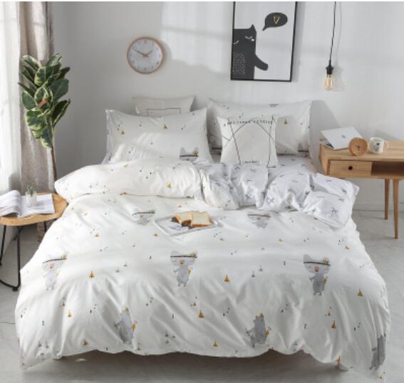 3D White Pattern 30276 Bed Pillowcases Quilt
