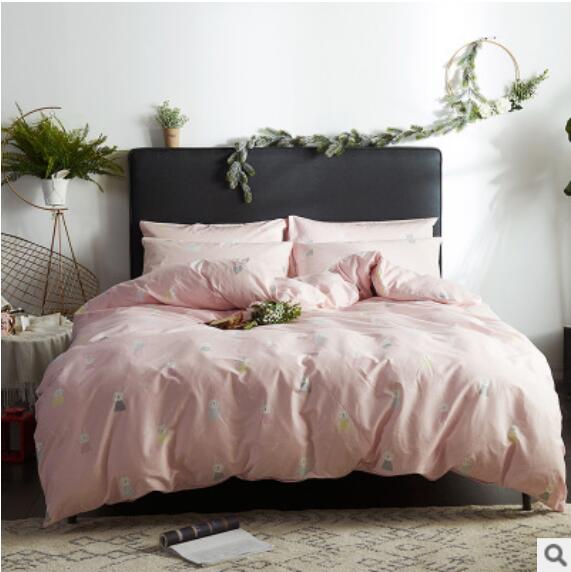 3D Pink Bunny 17175 Bed Pillowcases Quilt