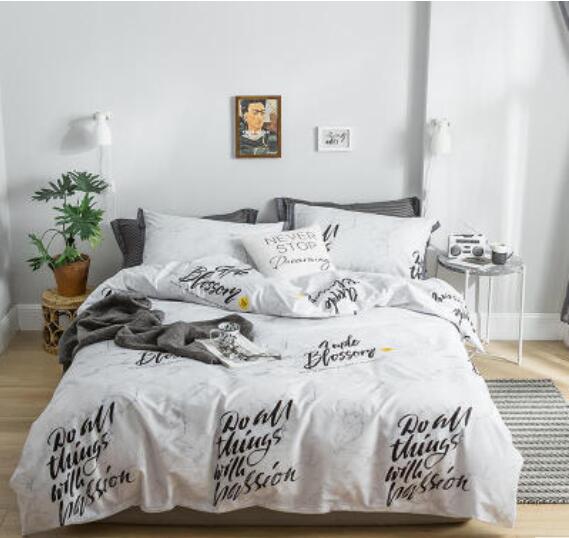 3D English Alphabet 18104 Bed Pillowcases Quilt