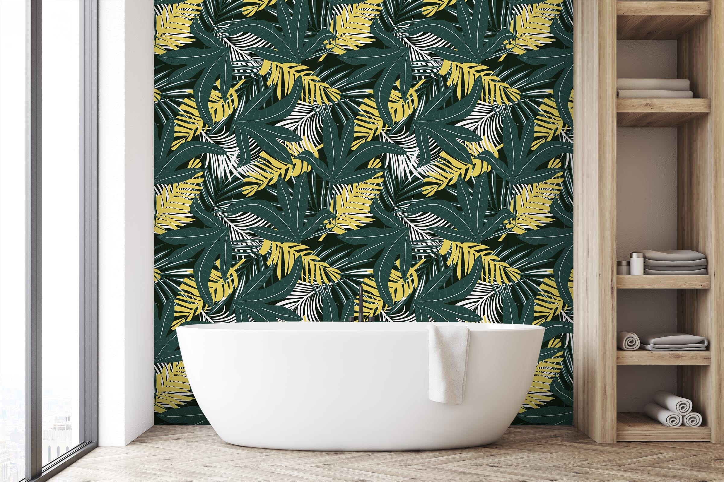 3D Green Long Leaf 66 Wall Murals Wallpaper AJ Wallpaper 2