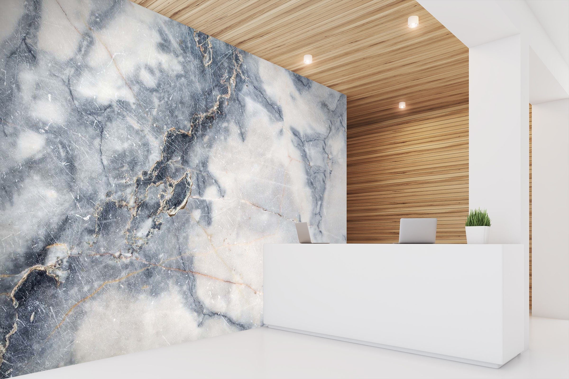 3D Blue and gray marble 20 Wall Murals Wallpaper AJ Wallpaper