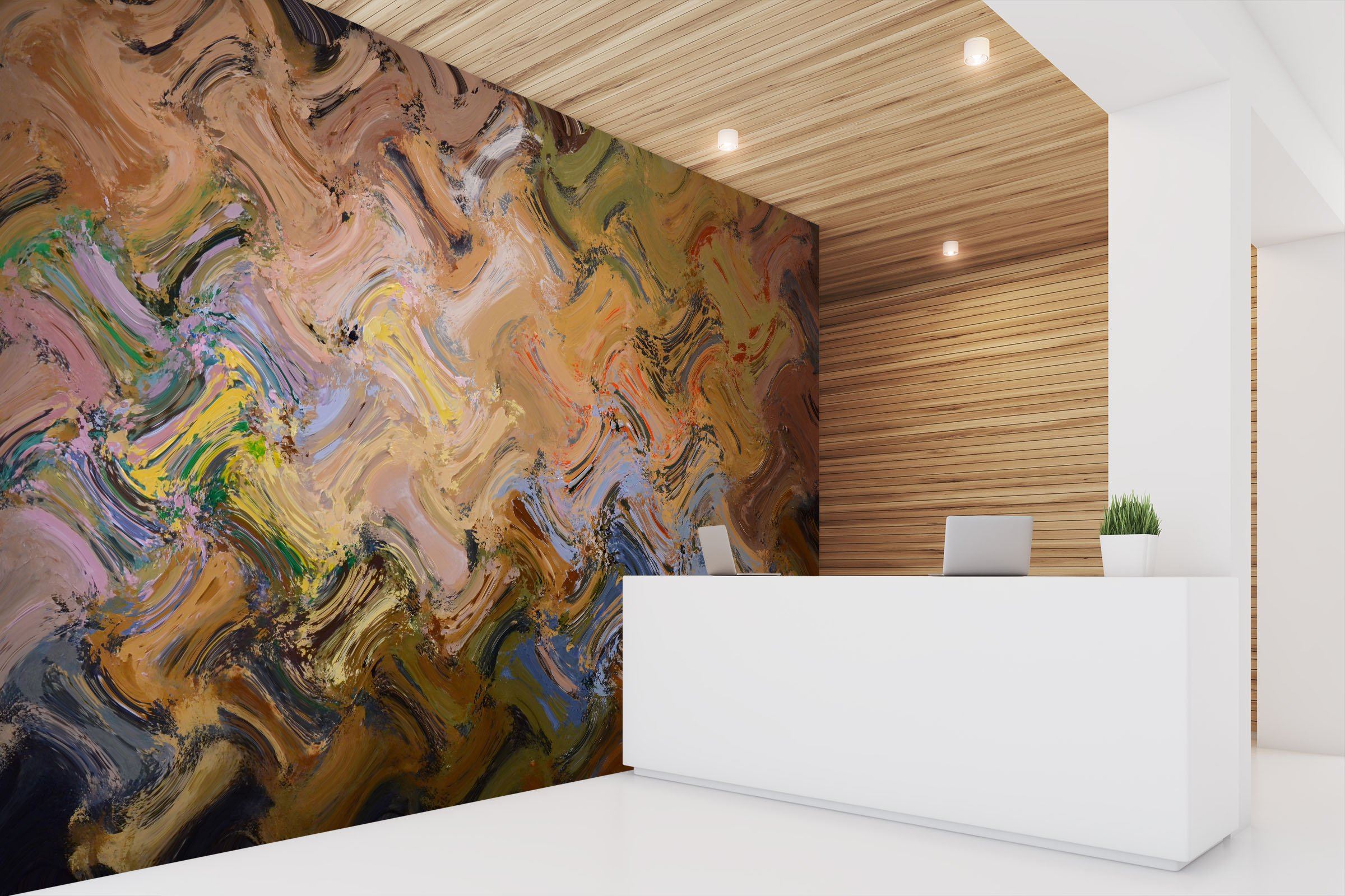 3D Bone Mosaic 091 Marble Tile Texture Wallpaper AJ Wallpaper 2