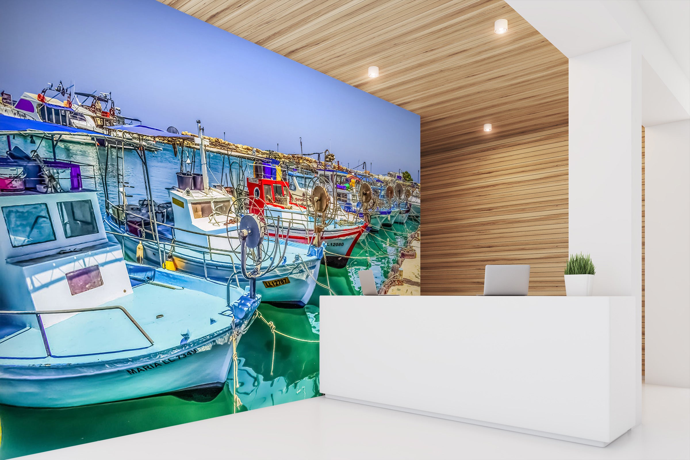 3D Fishing Boat 006 Vehicle Wall Murals