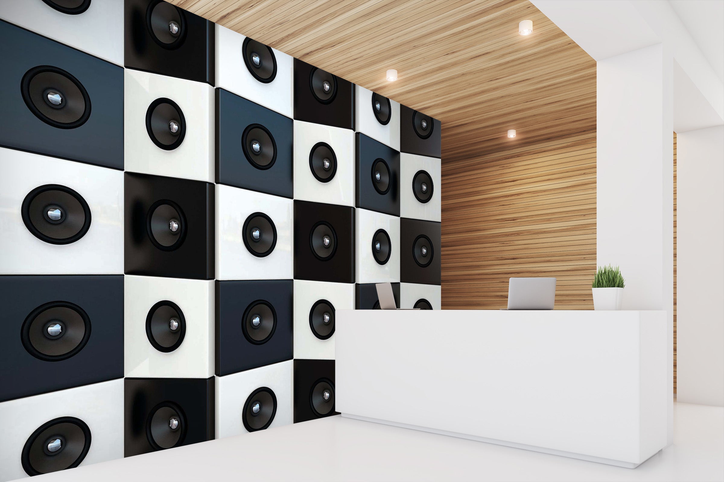 3D White Sound 001 Wall Murals Wallpaper AJ Wallpaper 2