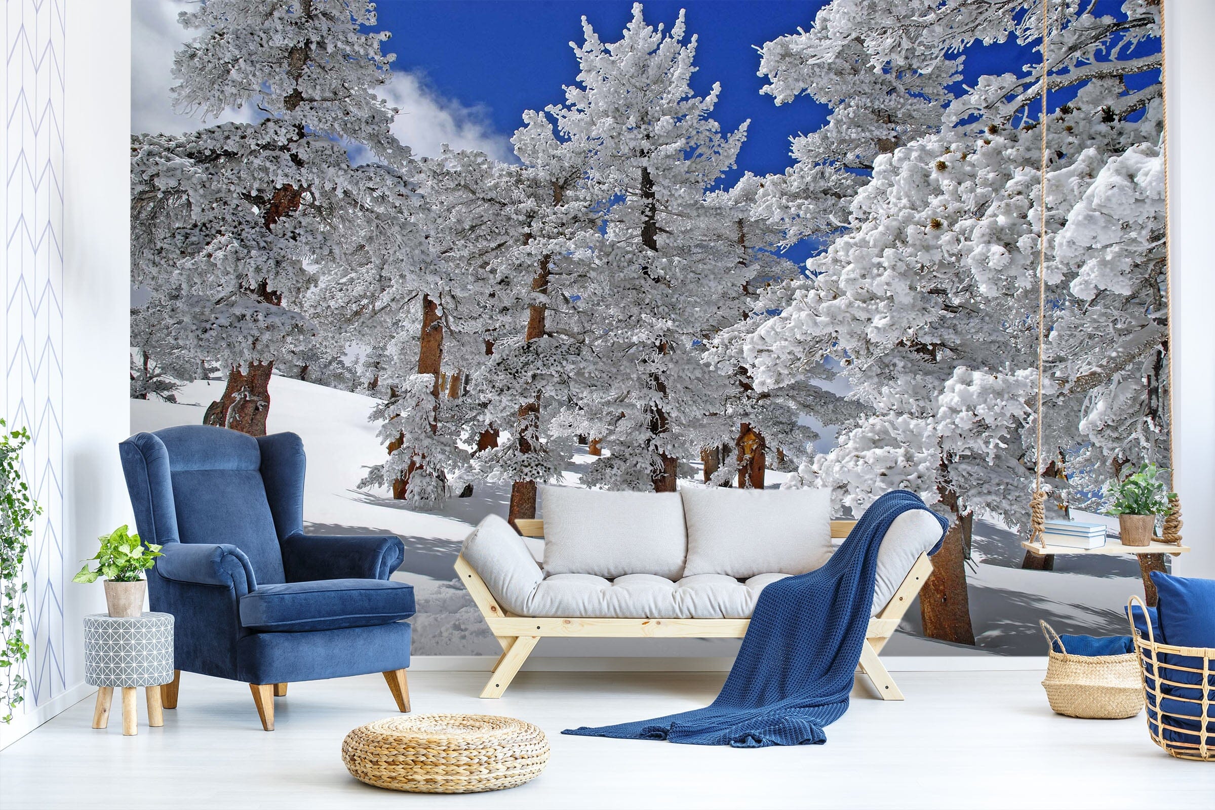 3D Snow Scene 1515 Wall Murals Wallpaper AJ Wallpaper 2