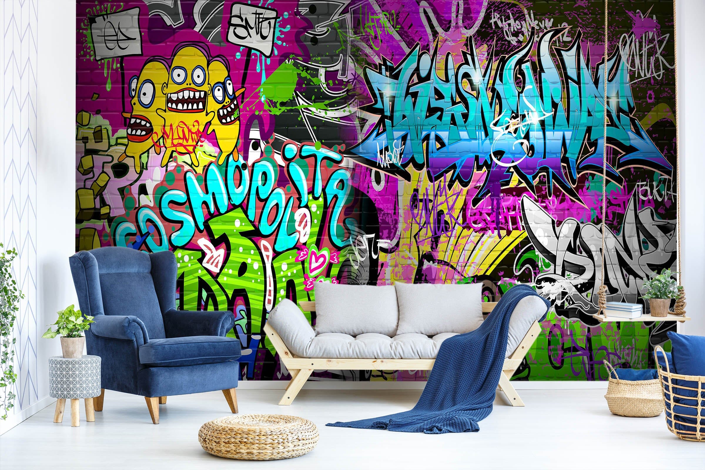 3D Graffiti 1512 Wall Murals Wallpaper AJ Wallpaper 2