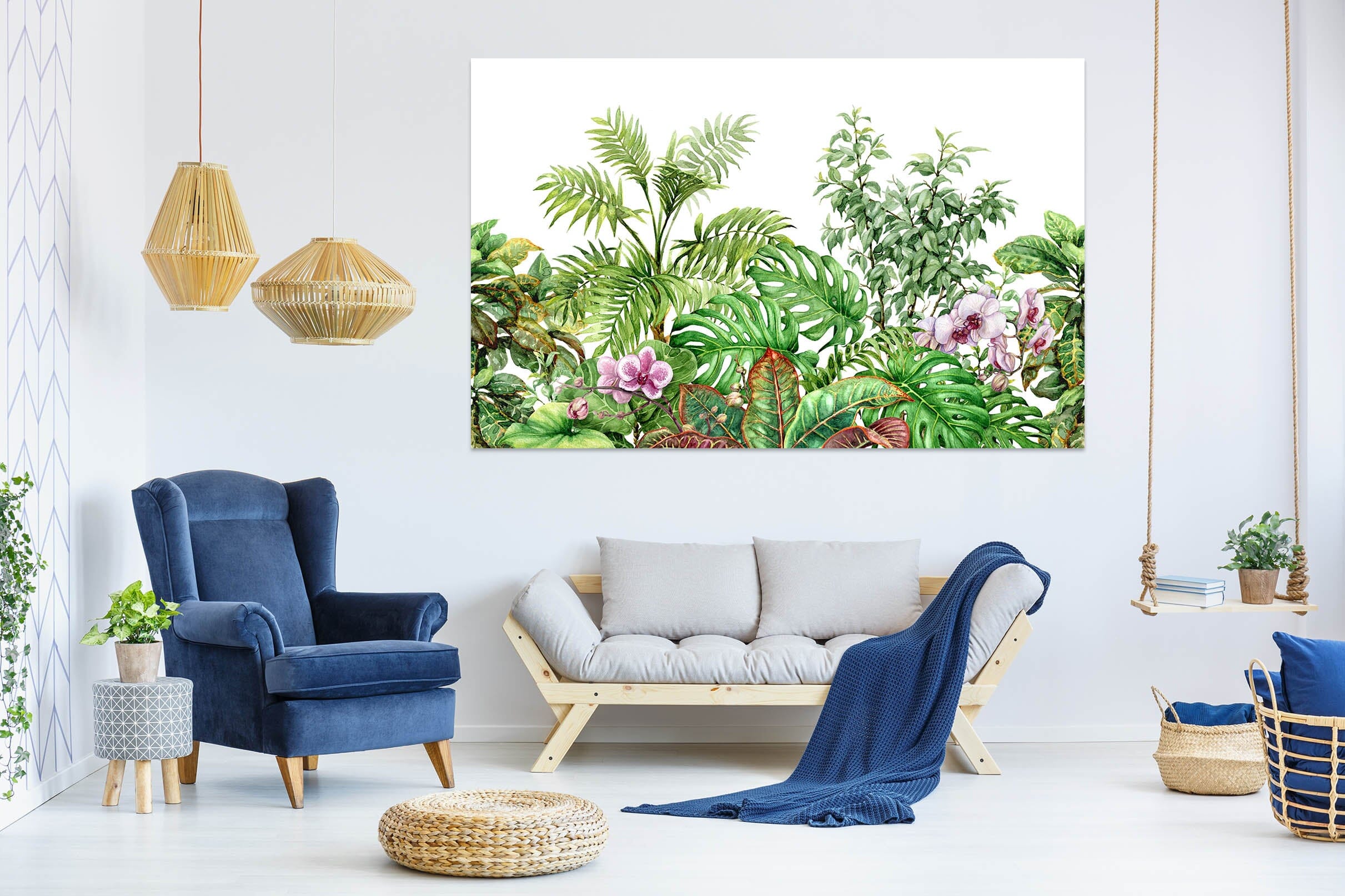 3D Leaves Growing 1095 Wall Sticker Wallpaper AJ Wallpaper 2