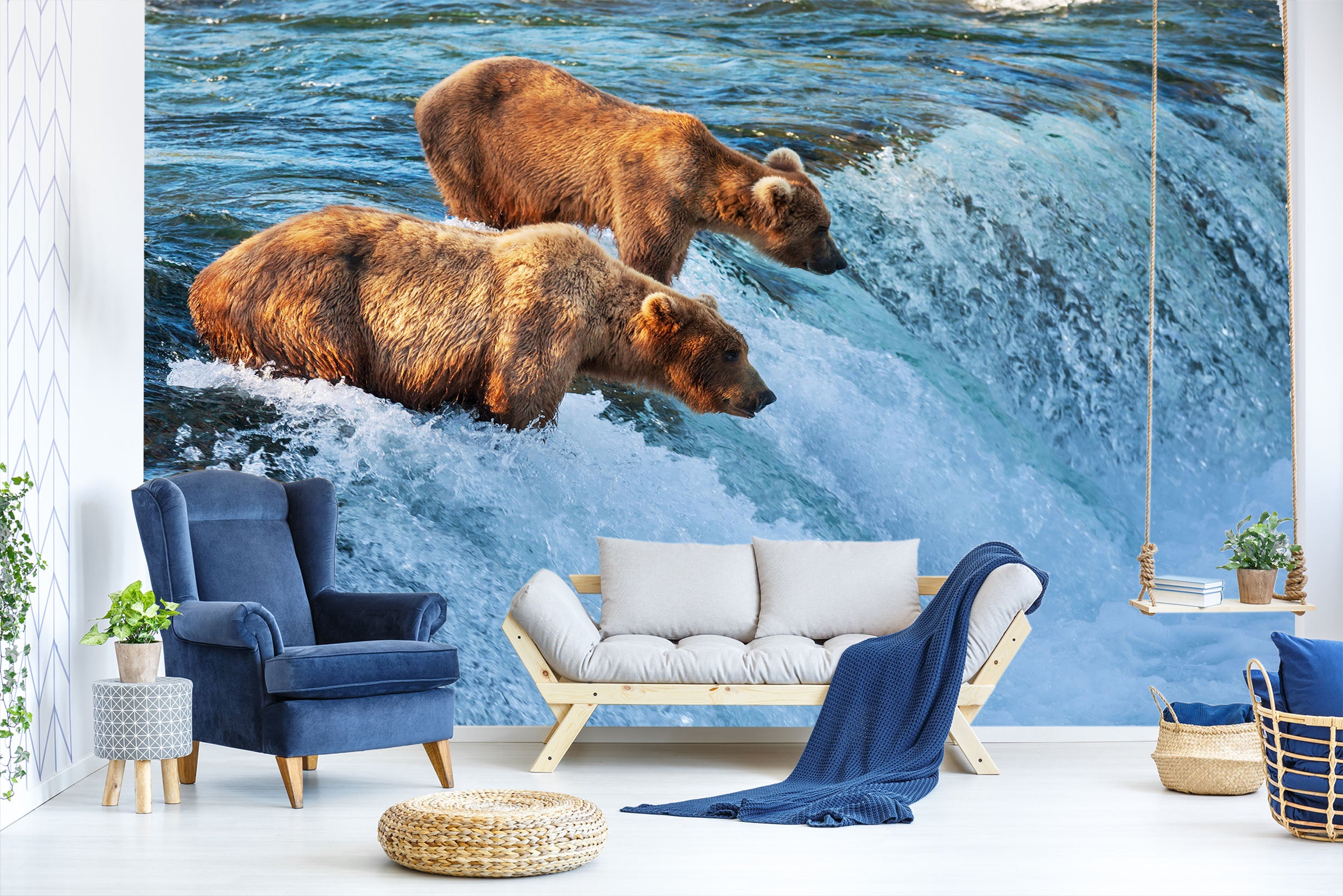 3D Polar Bear 004 Wall Murals Wallpaper AJ Wallpaper 2