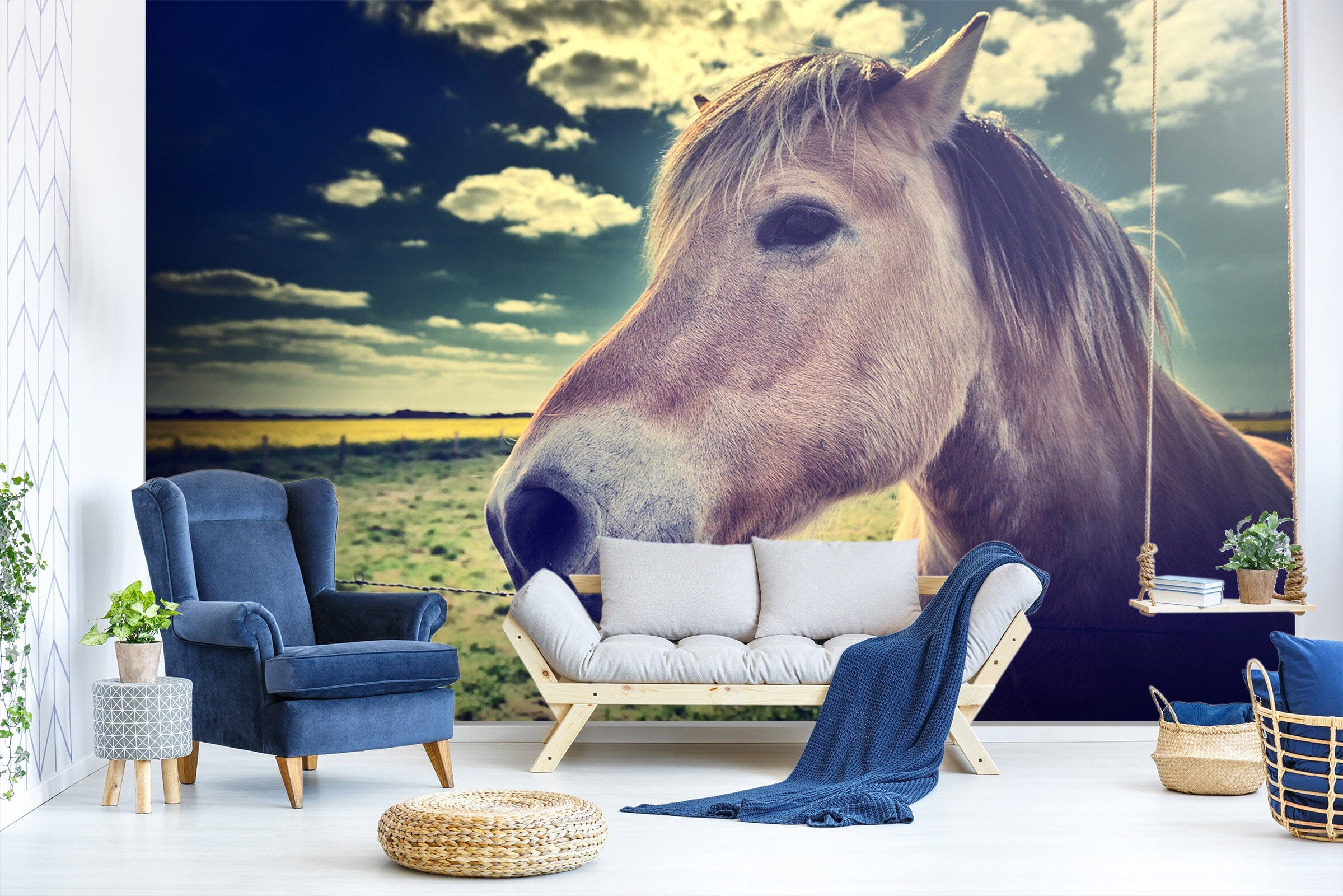 3D Ranch Horse 303 Wall Murals Wallpaper AJ Wallpaper 2