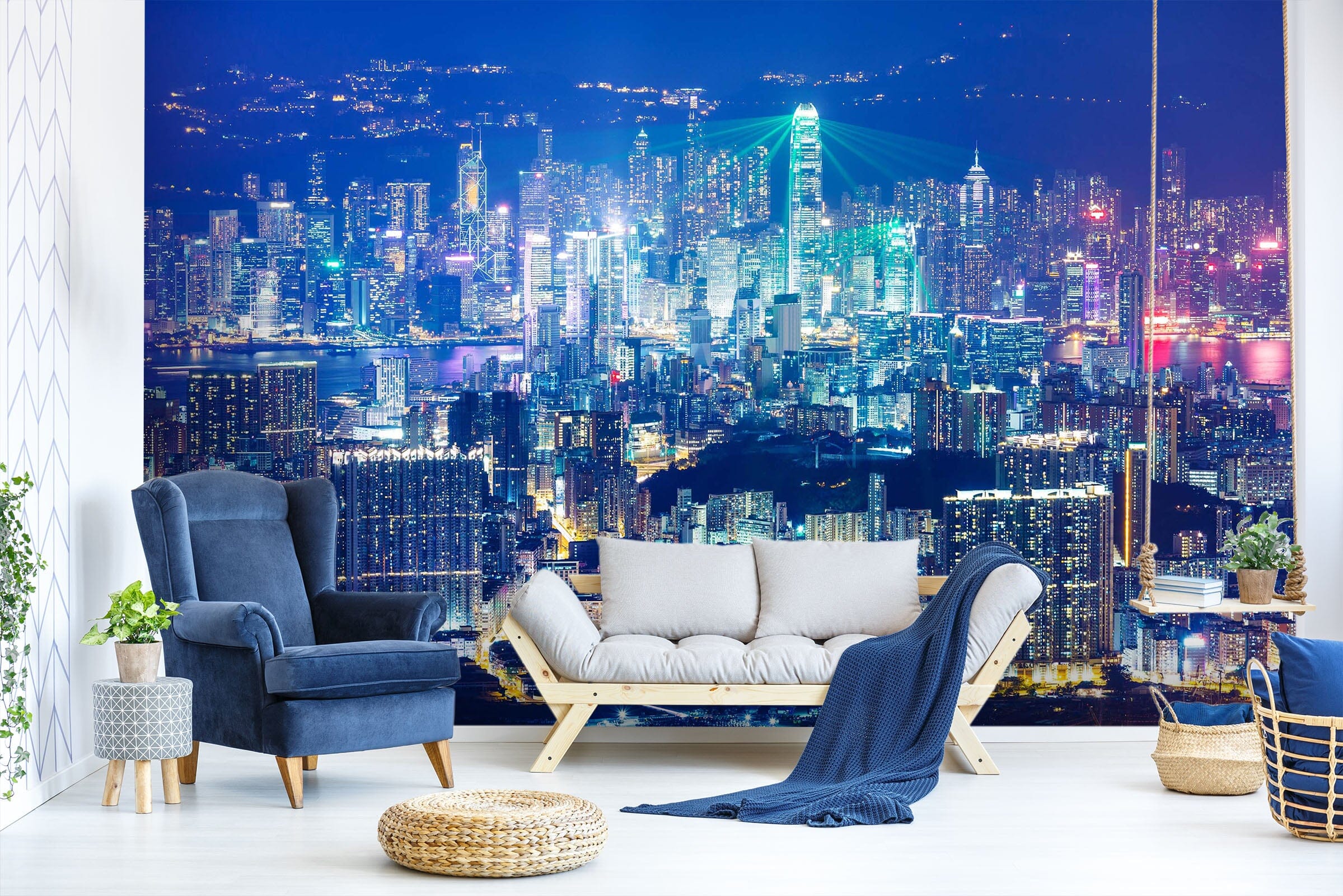 3D City Night 1454 Wall Murals Wallpaper AJ Wallpaper 2