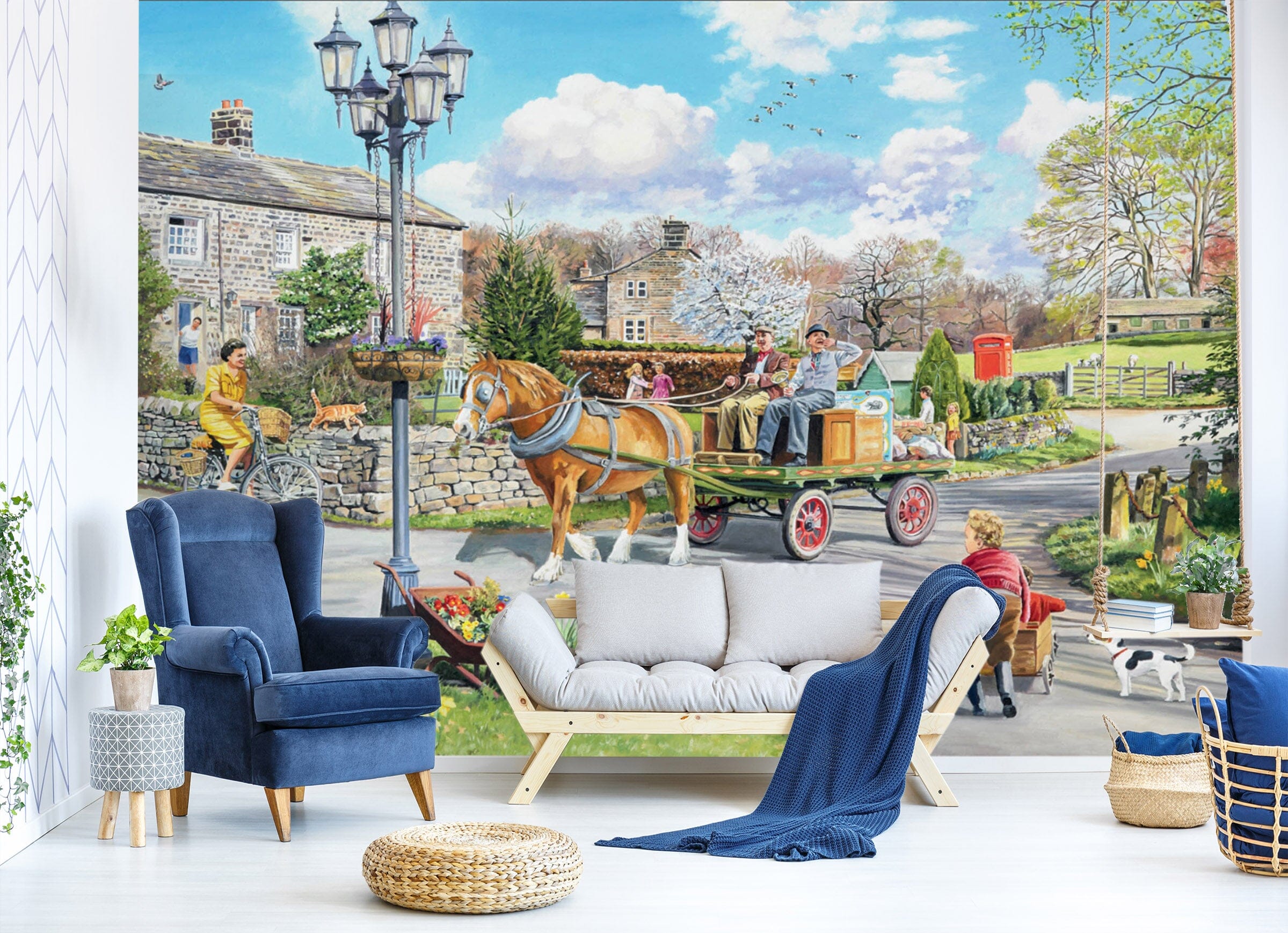3D Carriage 1047 Trevor Mitchell Wall Mural Wall Murals Wallpaper AJ Wallpaper 2