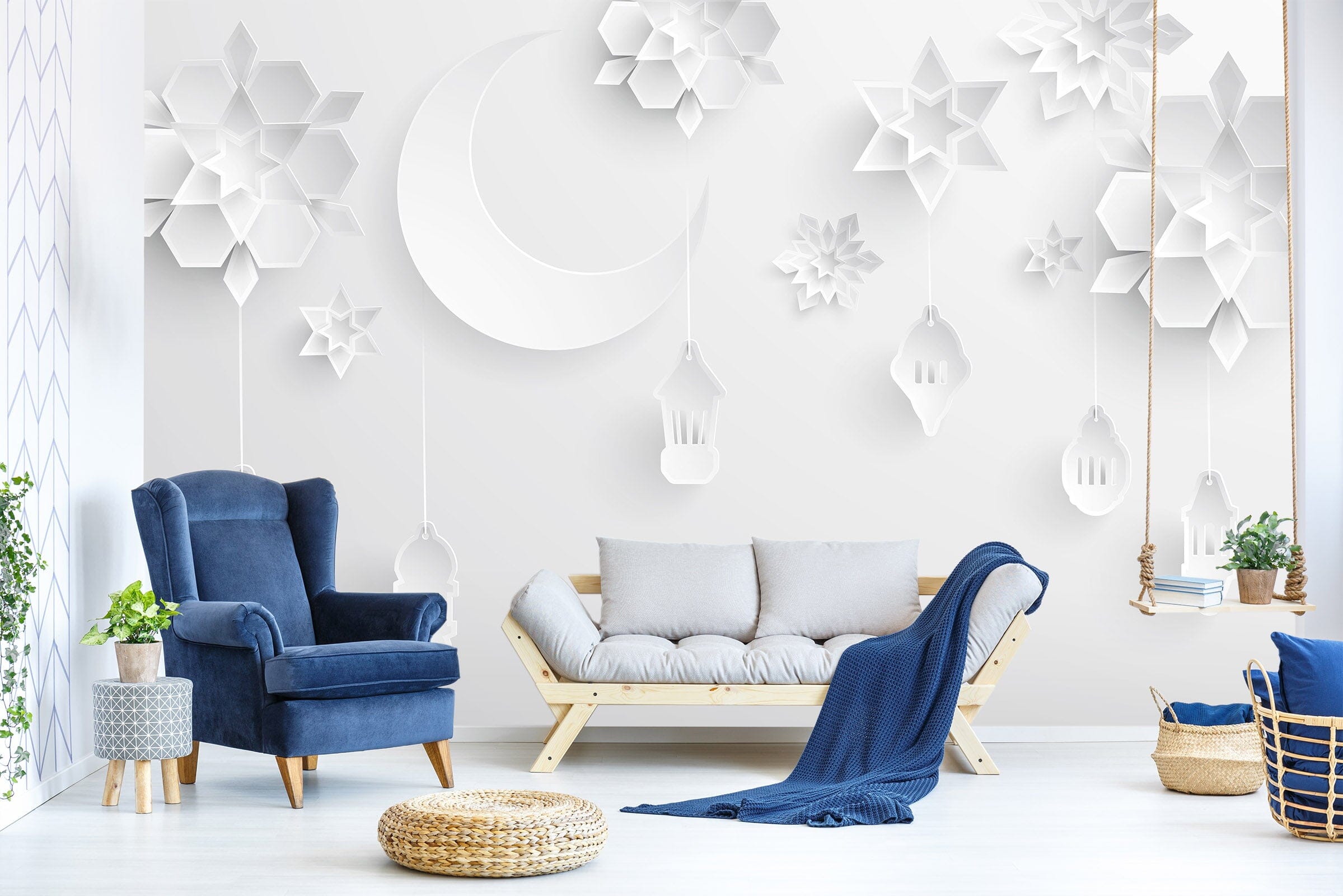 3D Origami Flowers 1523 Wall Murals Wallpaper AJ Wallpaper 2